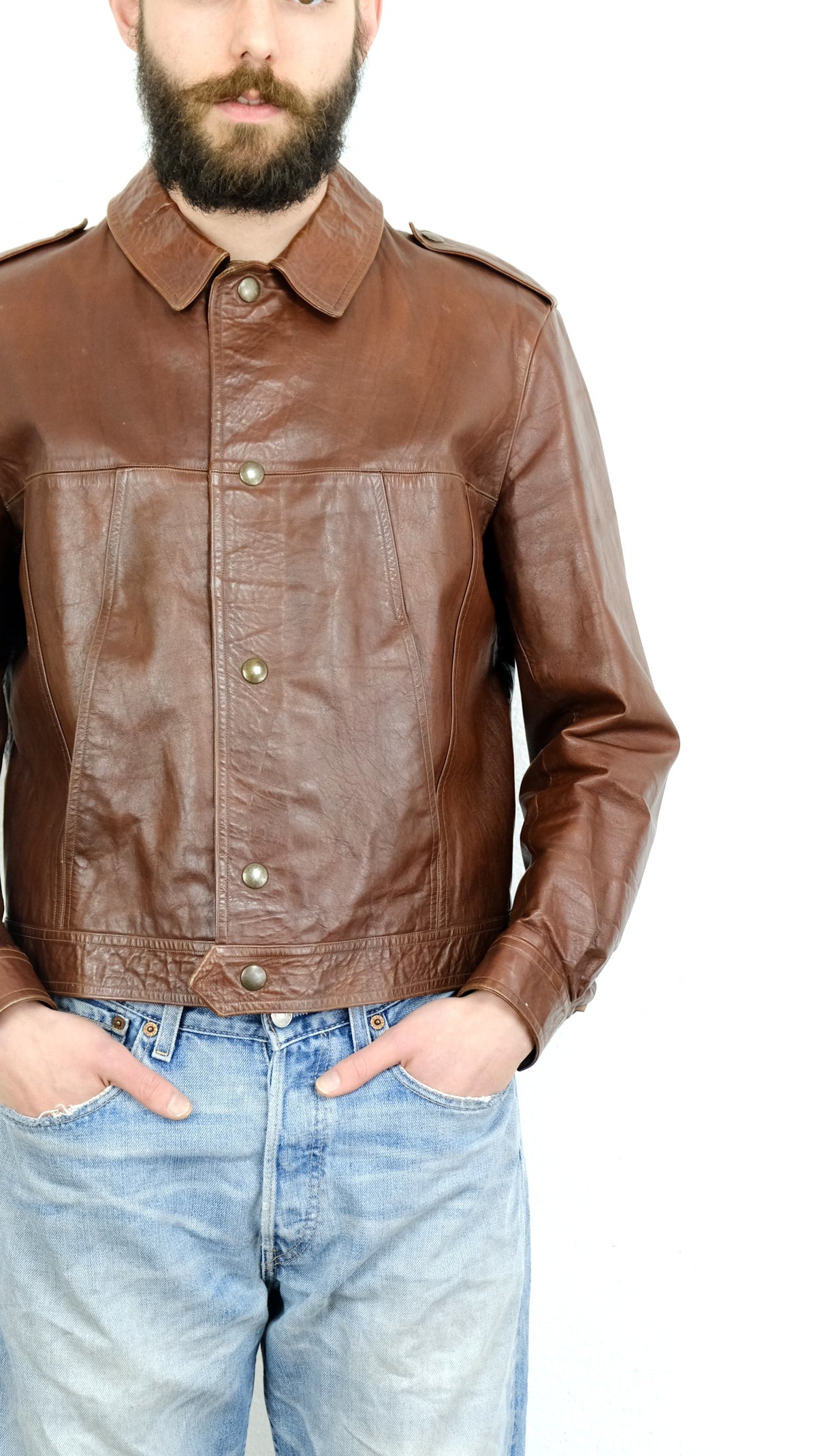 GIACCA IN VERA PELLE VINTAGE