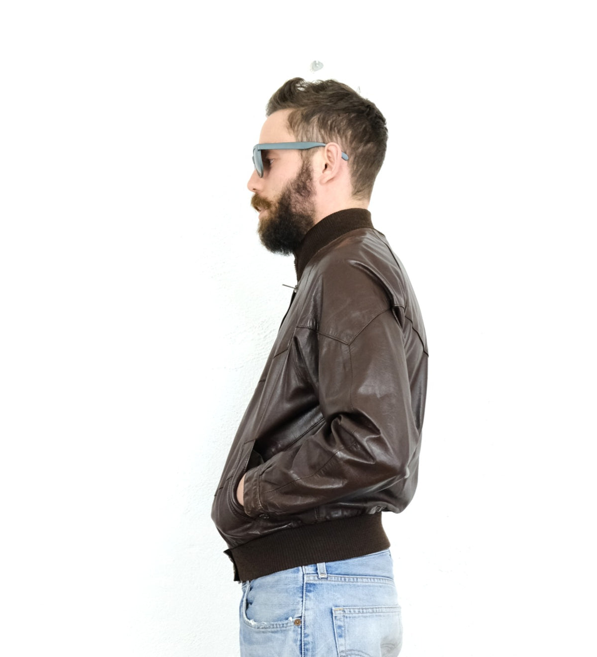 BOMBER IN VERA PELLE VINTAGE