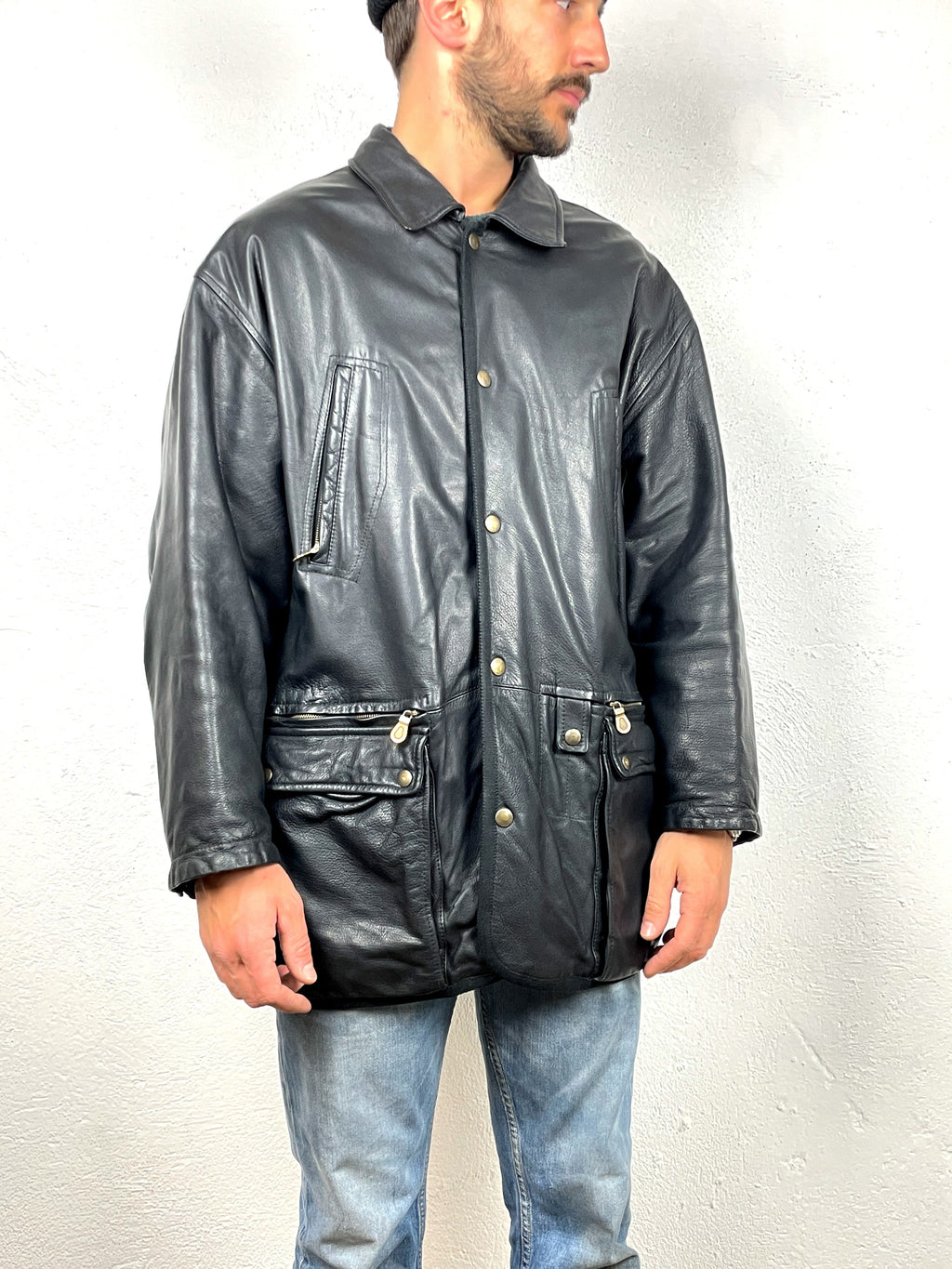 GIACCA LES COPAIN IN VERA PELLE VINTAGE