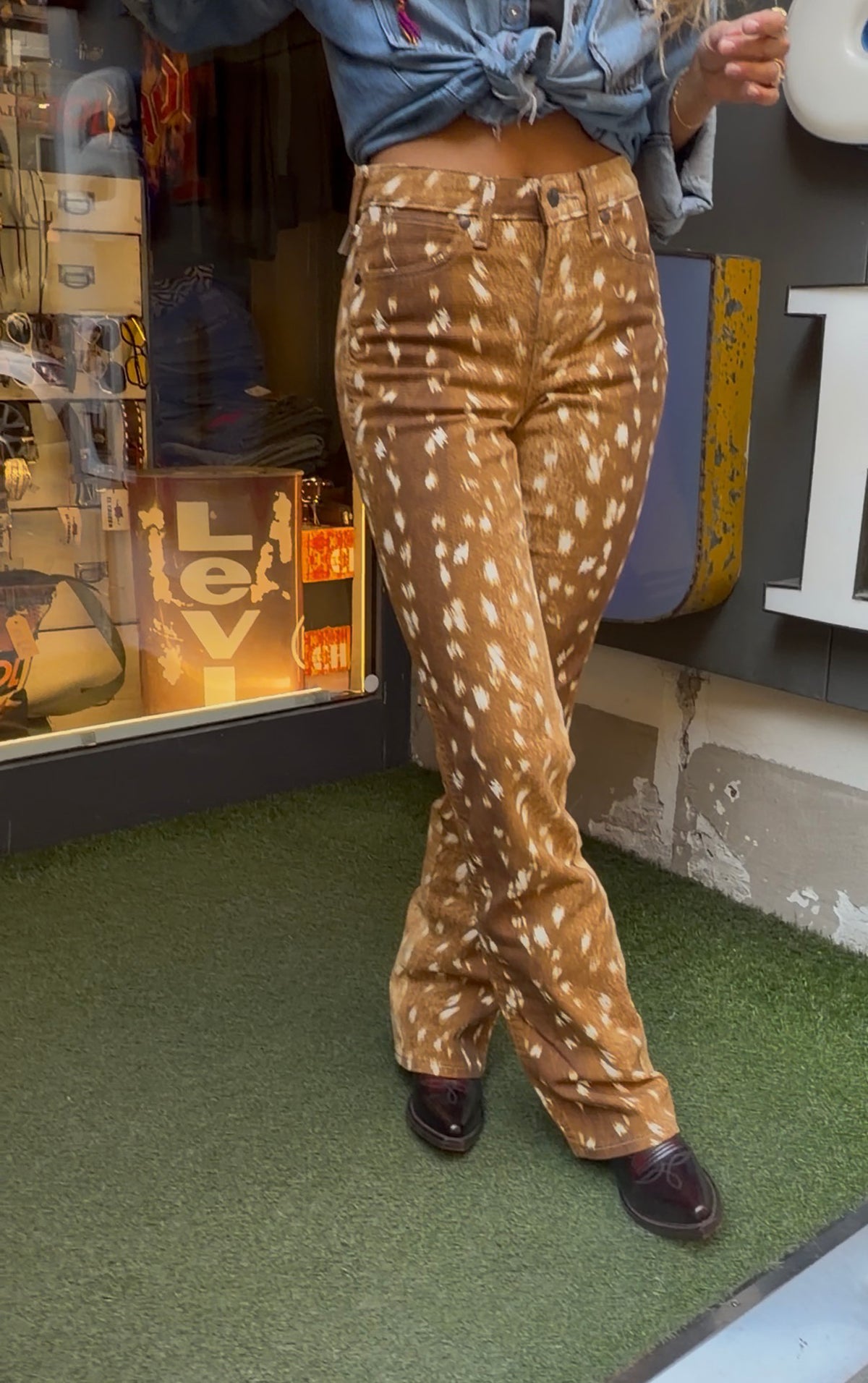 Wrangler jeans Bambi texture