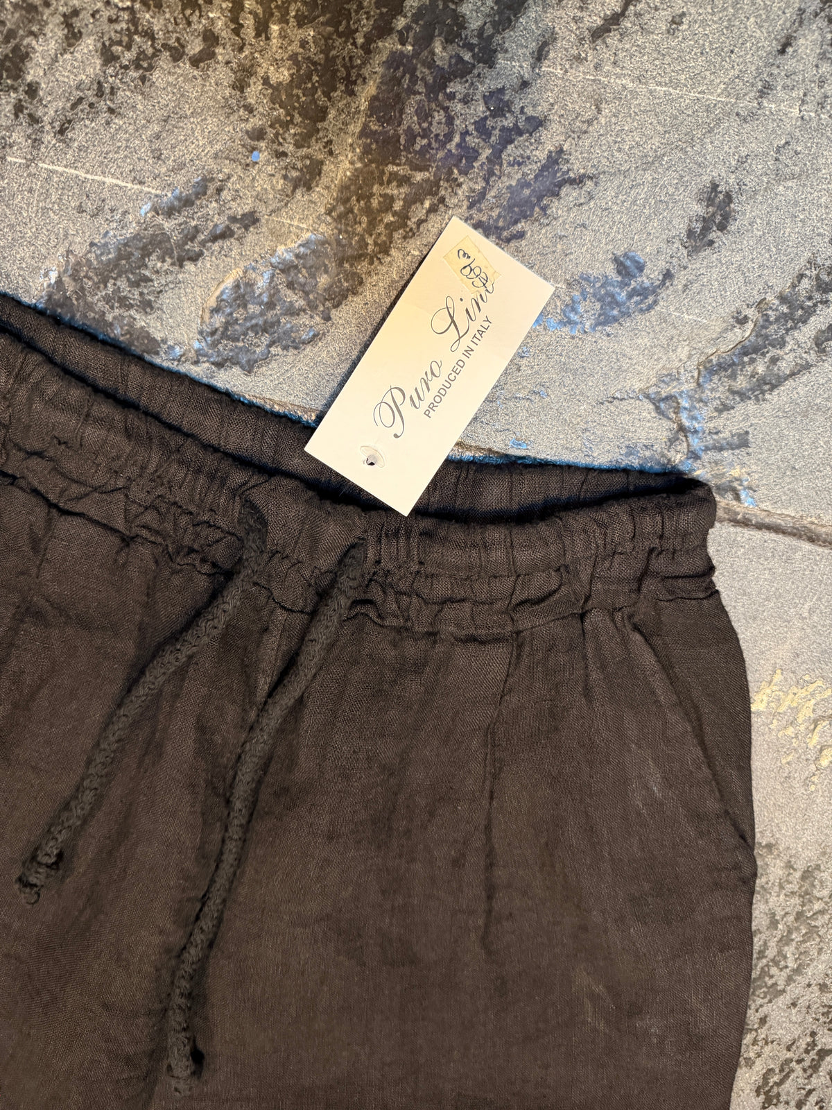 Pantalone 100% Lino NERO