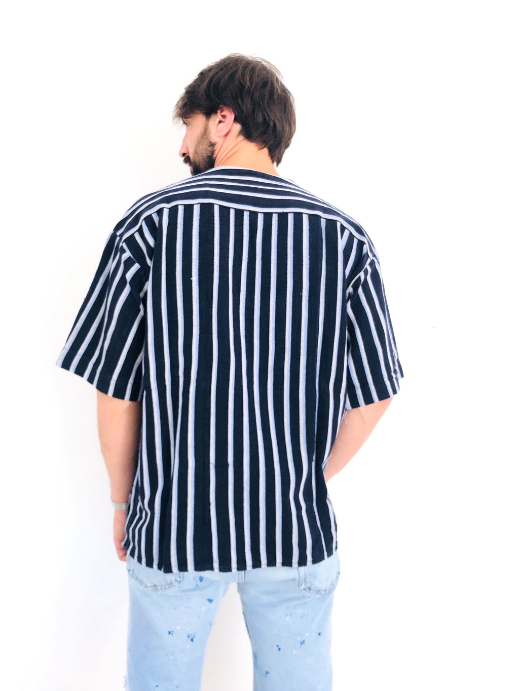 CAMICIA COREANA A RIGHE