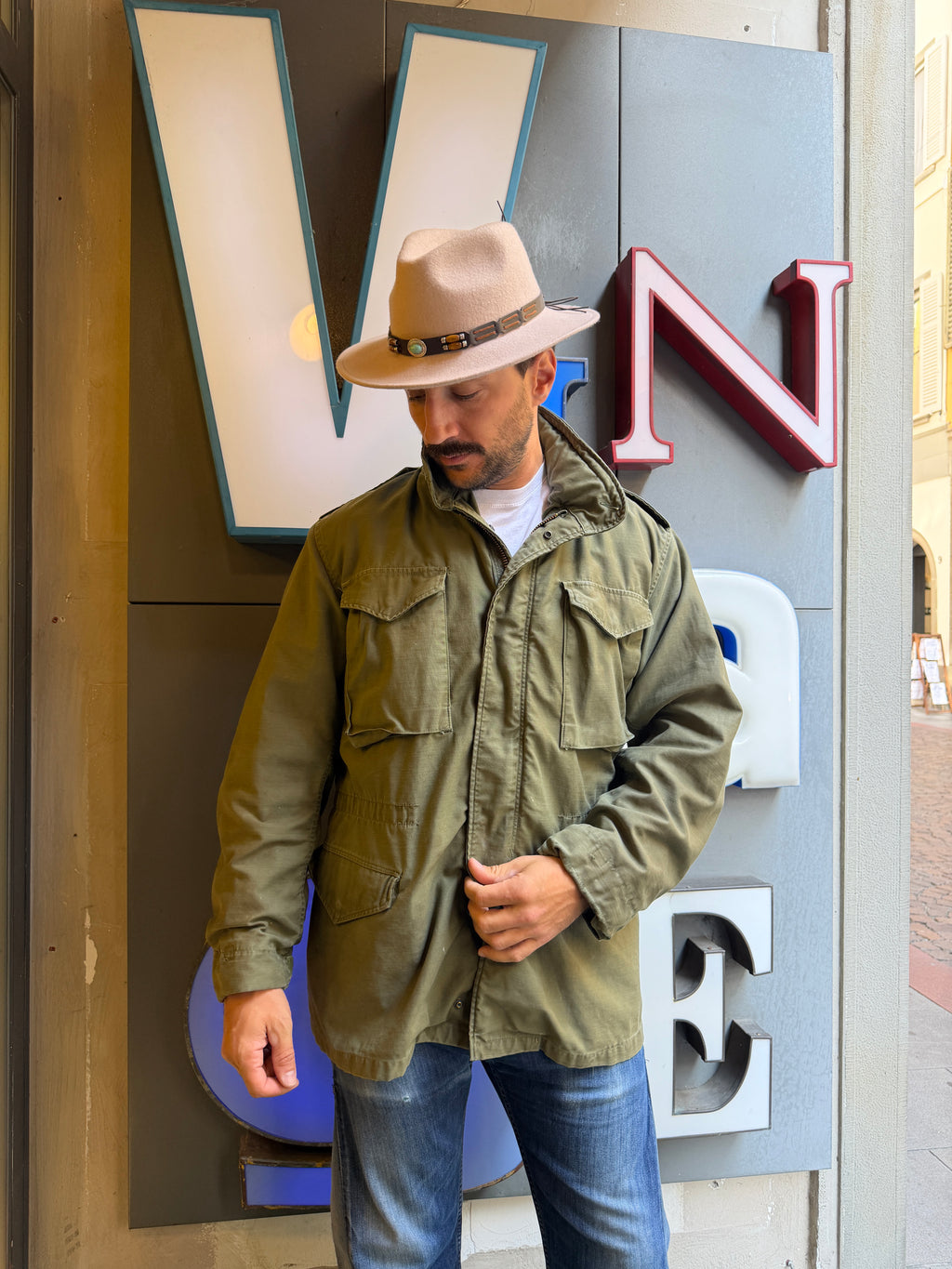 Medium long field jacket m-65 1982