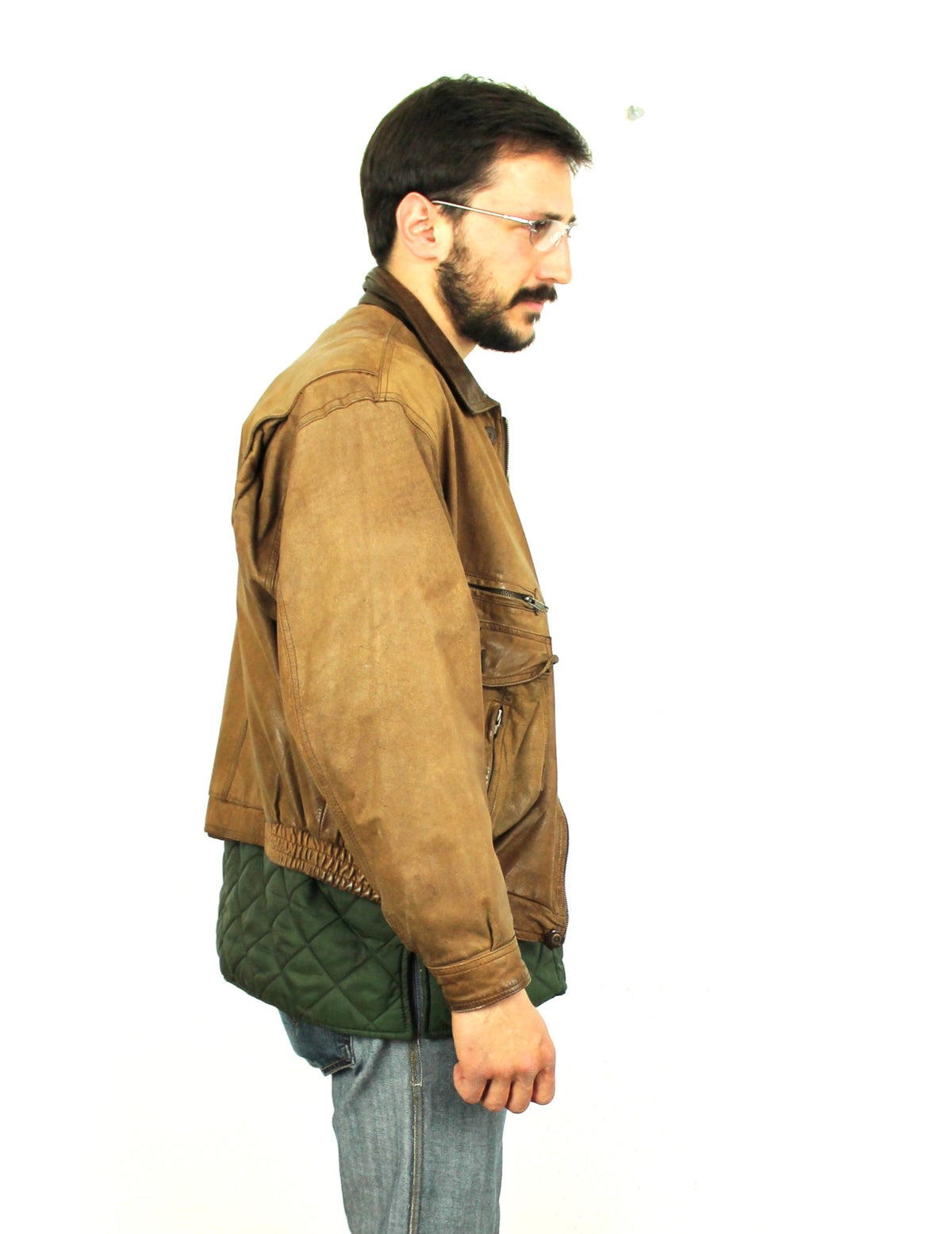 BOMBER IN VERA PELLE VINTAGE