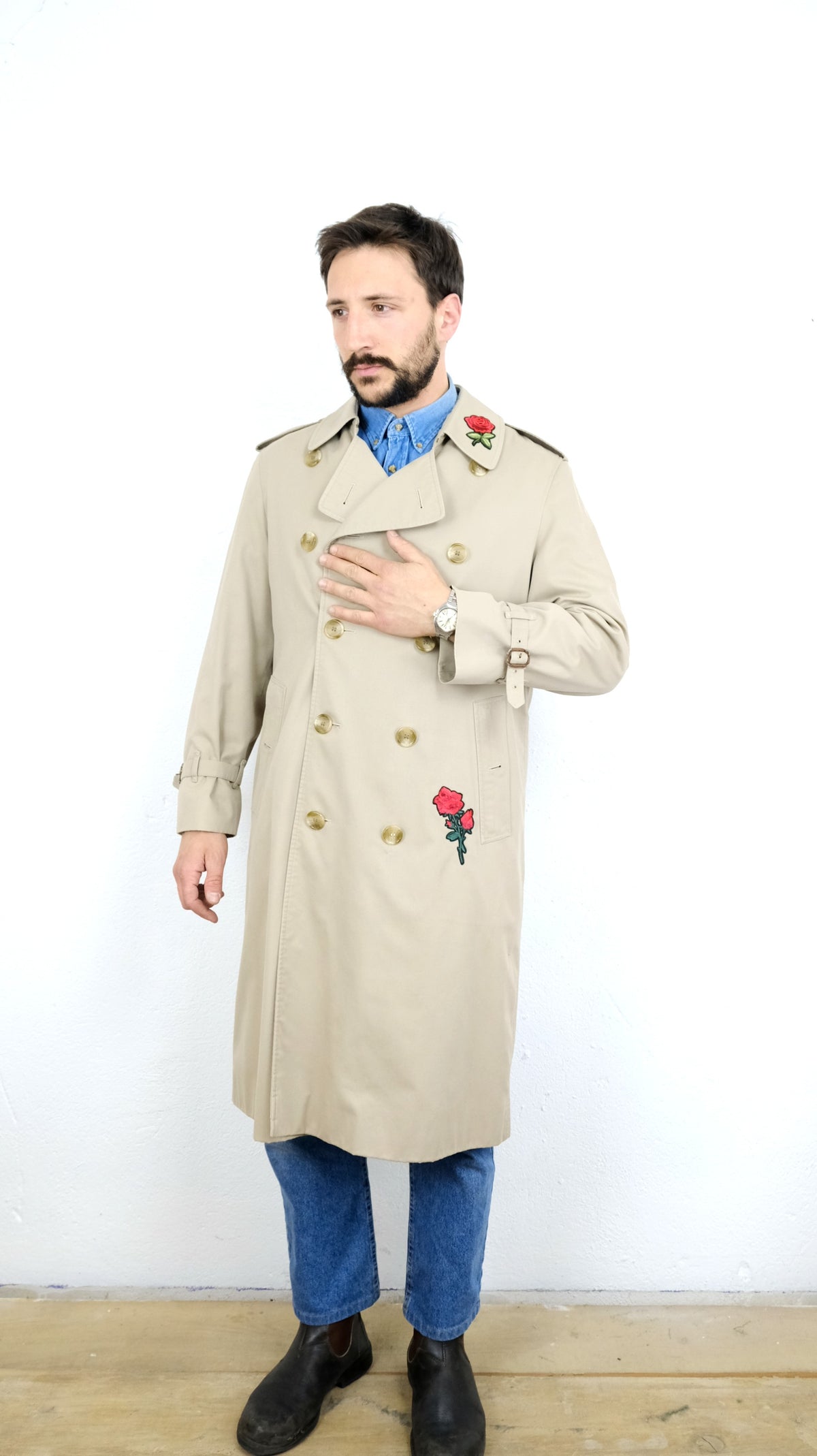 TRENCH BURBERRY VINTAGE CUSTOMIZZATO