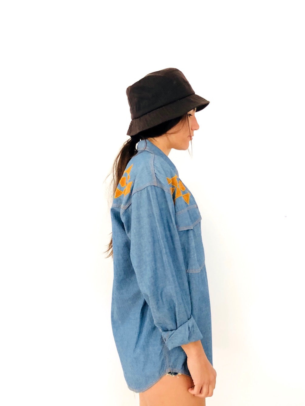 CAMICIA DI JEANS WESTERN VINTAGE MAKOTO