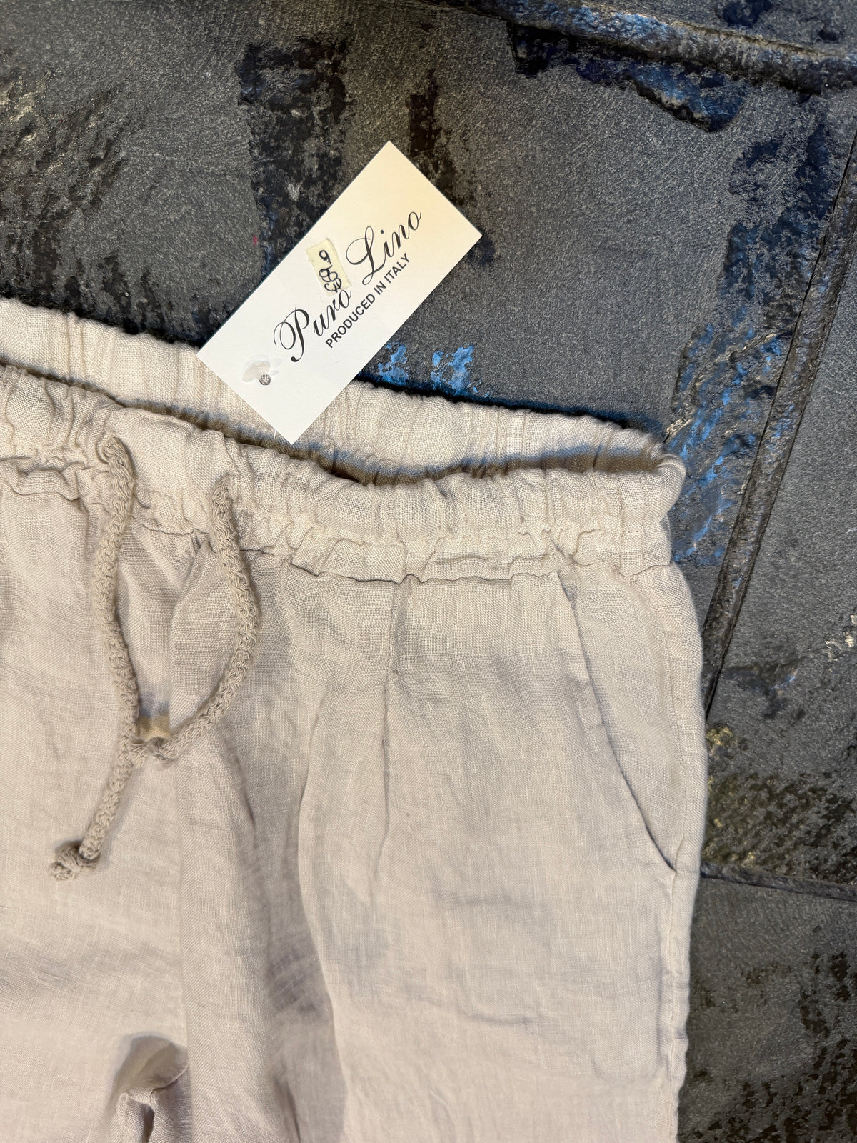 Pantaloni 100% Lino BEIGE