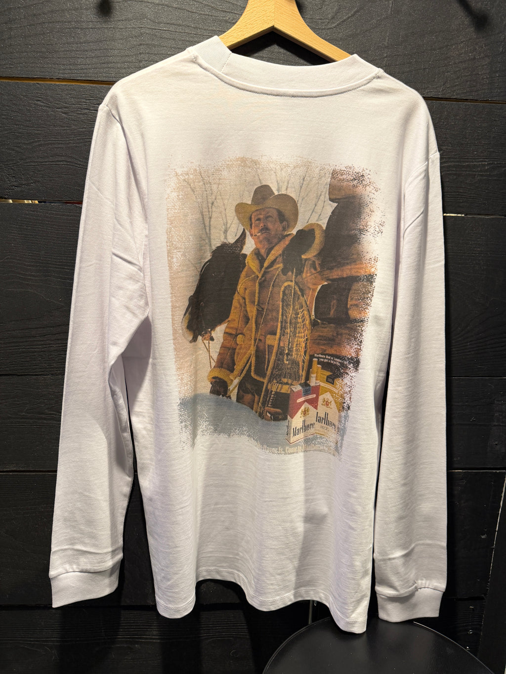 Long sleeve limited white western