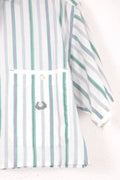 CAMICIA CROP VINTAGE A RIGHE