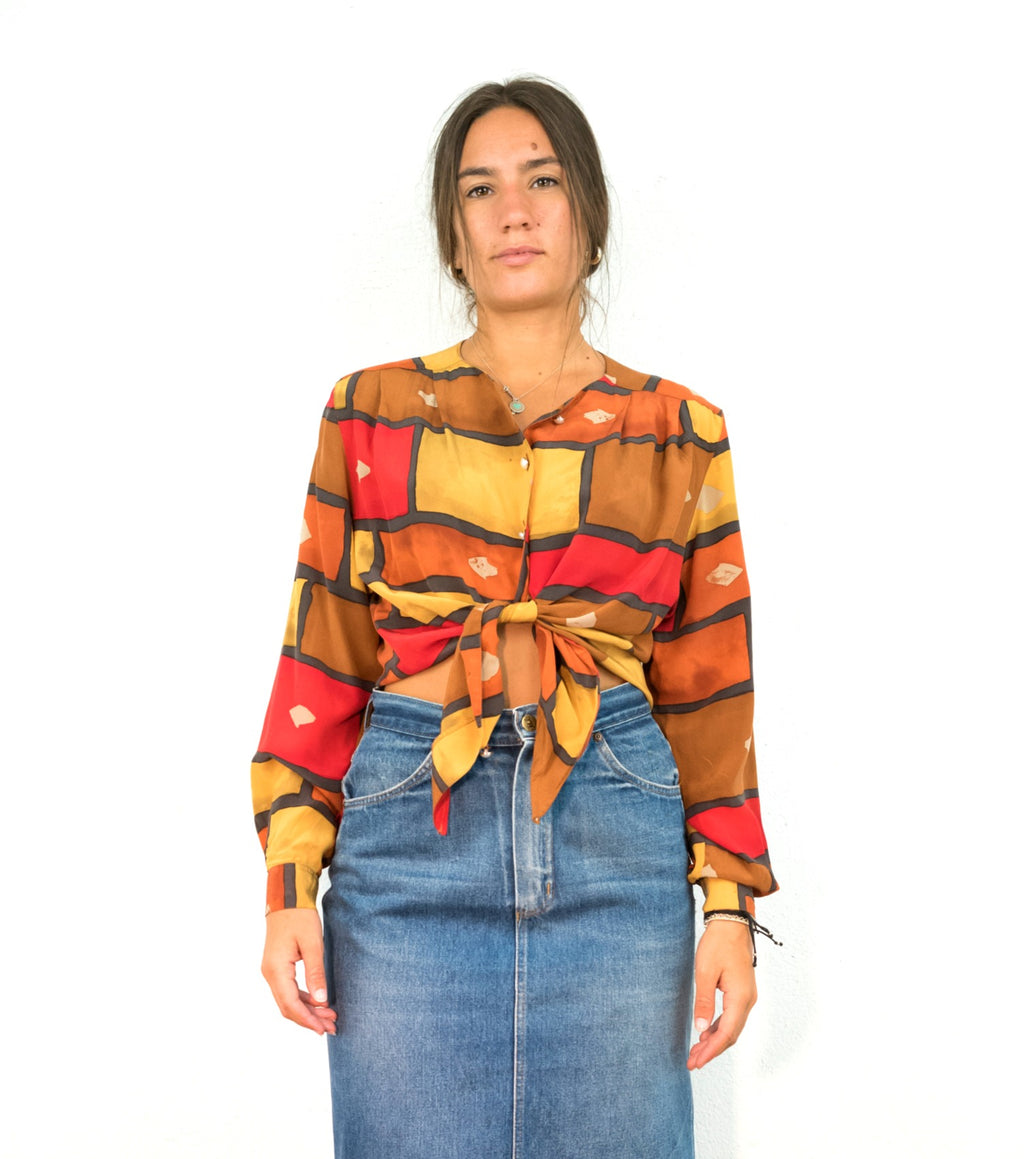 CAMICIA FANTASIA VINTAGE ANNI '80
