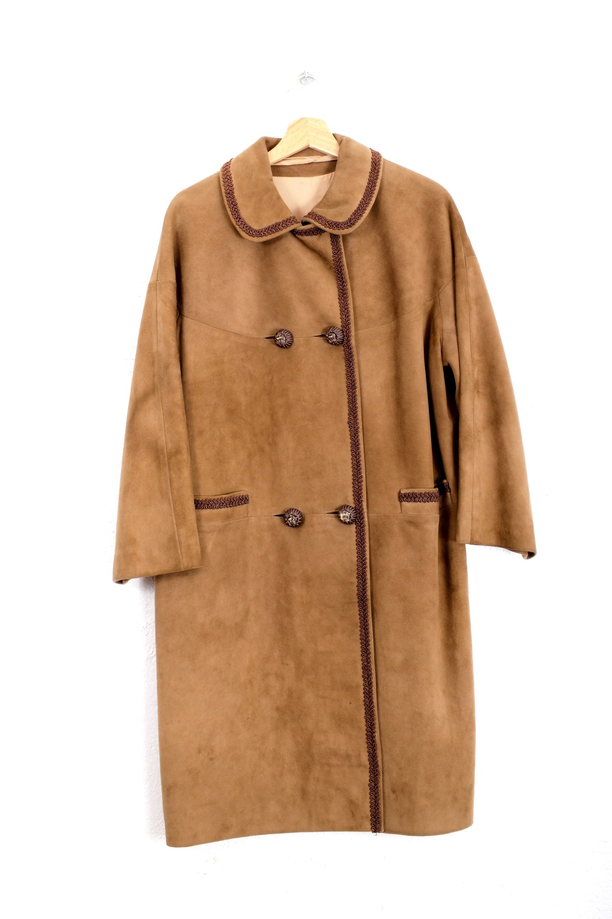 TRENCH IN PELLE SCAMOSCIATA VINTAGE