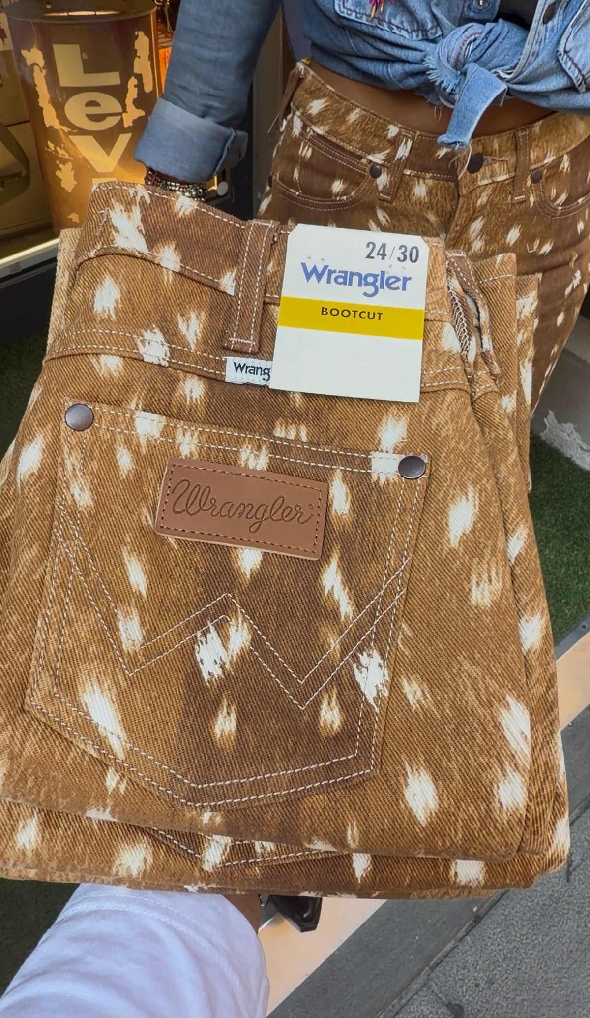 Wrangler jeans Bambi texture
