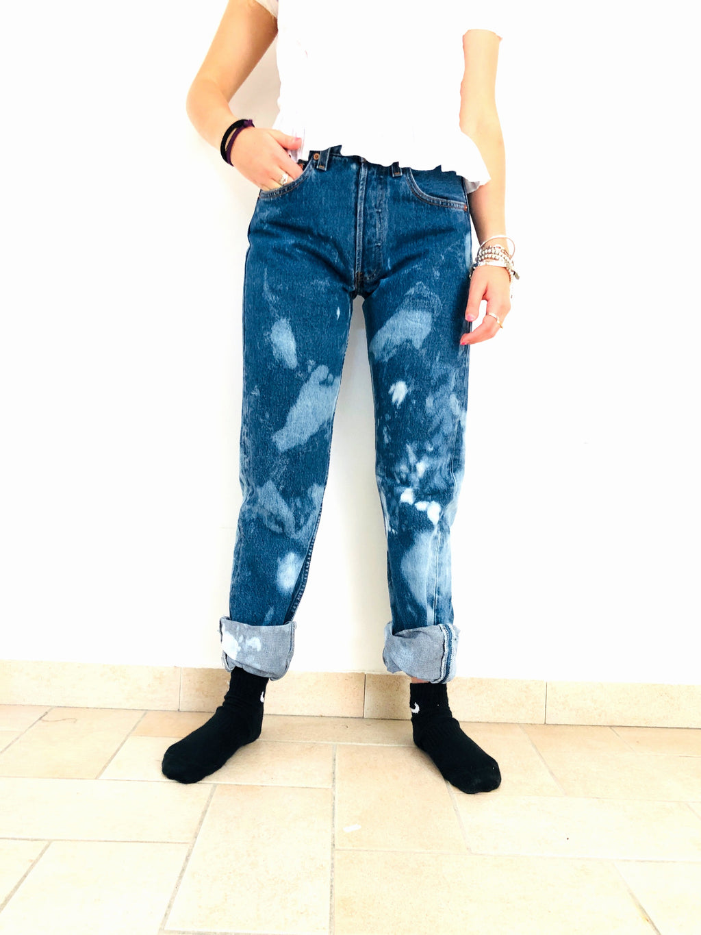 JEANS LEVI'S 501 TIE-DYE VINTAGE