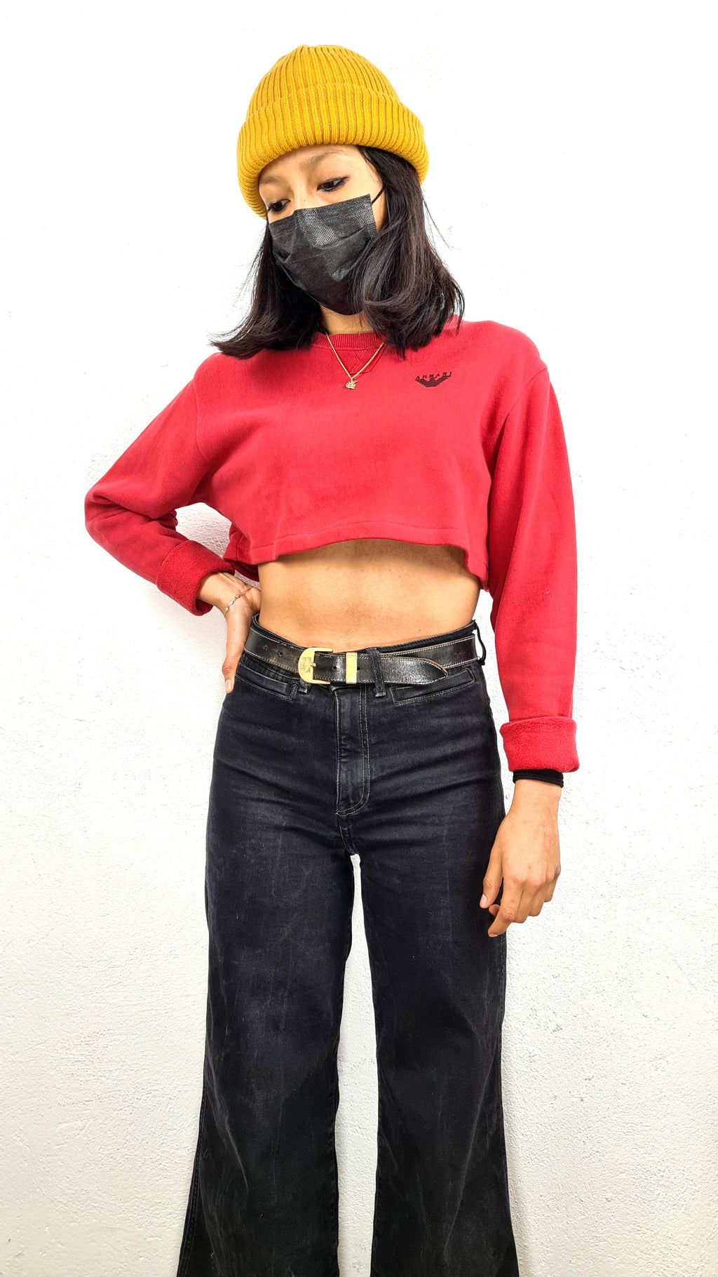 FELPA CROP ARMANI JEANS VINTAGE
