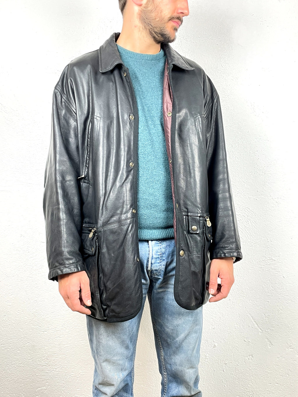 GIACCA LES COPAIN IN VERA PELLE VINTAGE