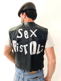 GILET PELLE SEX PISTOLS VINTAGE