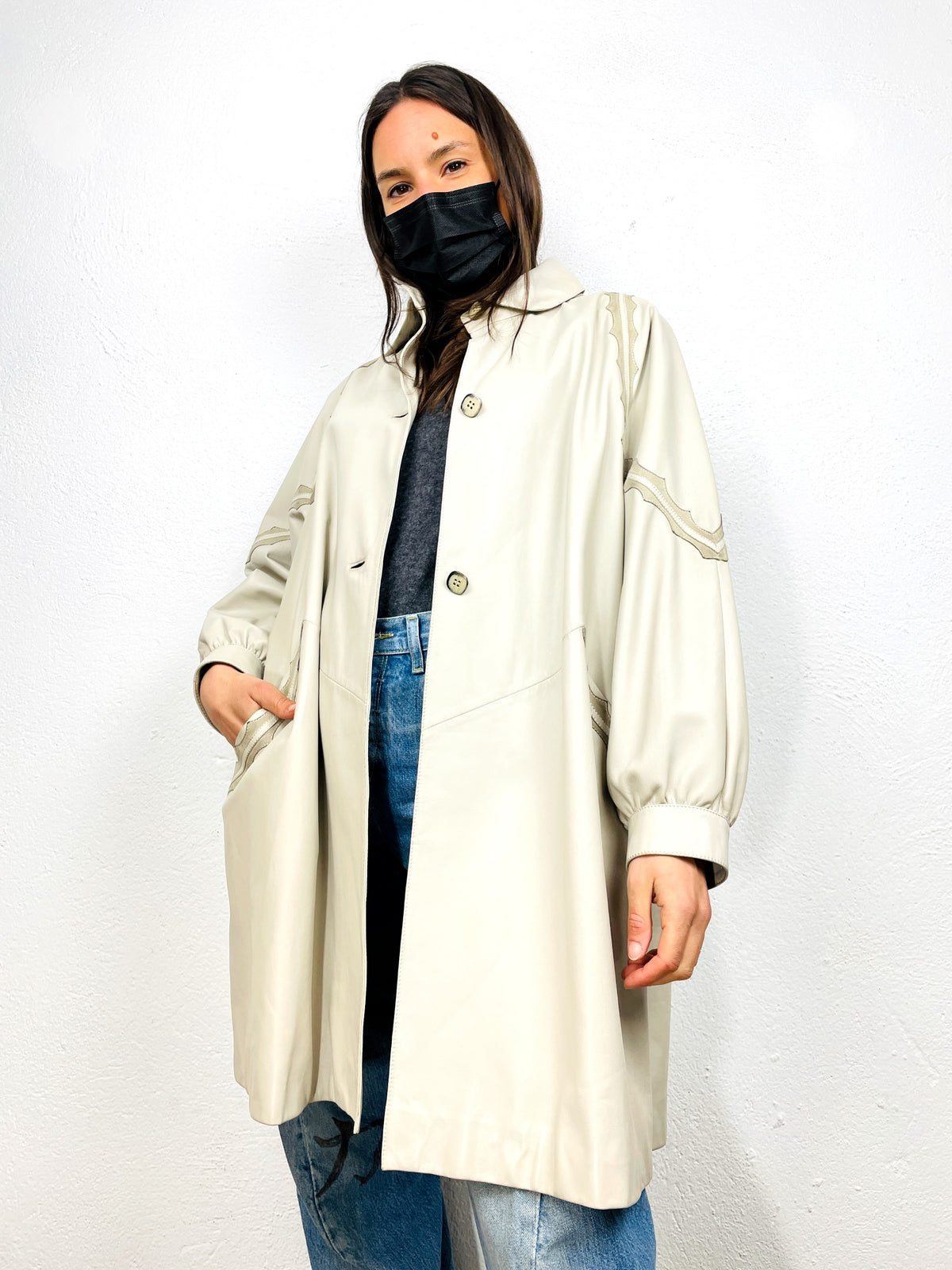TRENCH IN PELLE VINTAGE