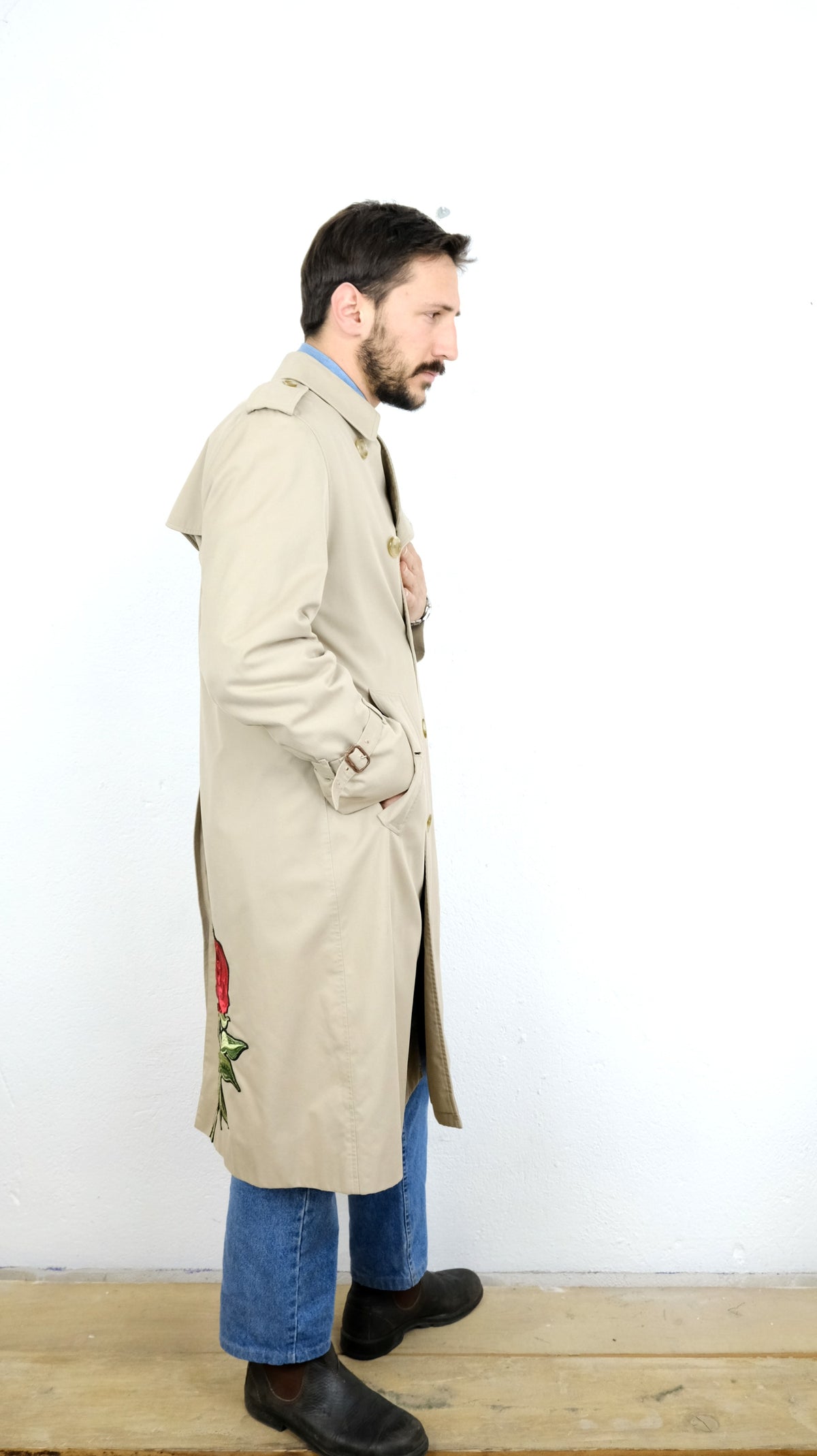 TRENCH BURBERRY VINTAGE CUSTOMIZZATO
