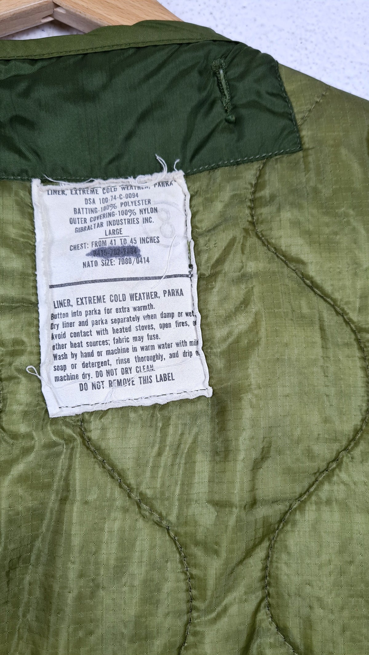 PIUMINO MILITARE USA VINTAGE