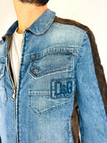 GIACCA DI JEANS E PELLE  D&G