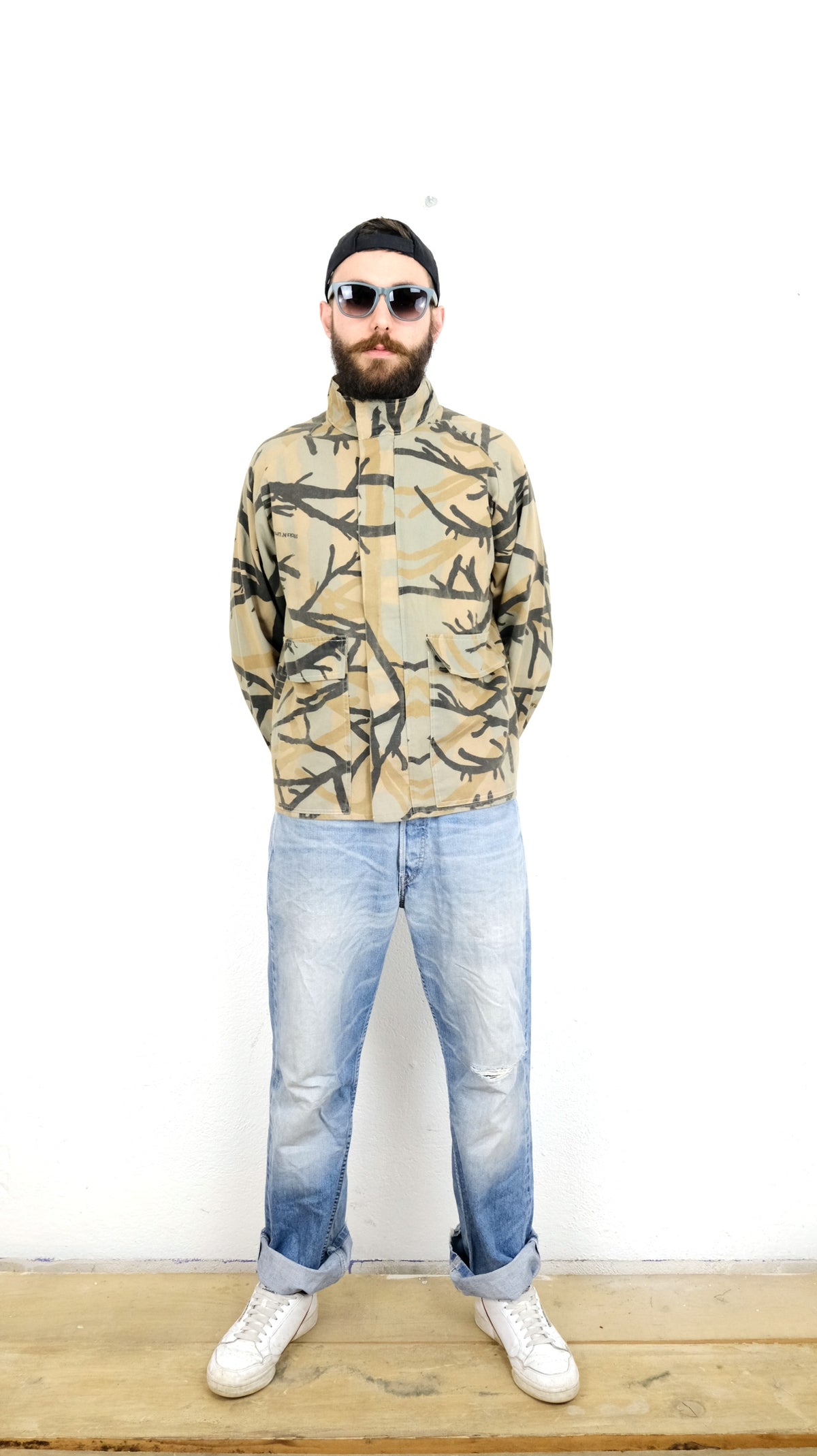 GIACCA MILITARE MIMETICA VINTAGE