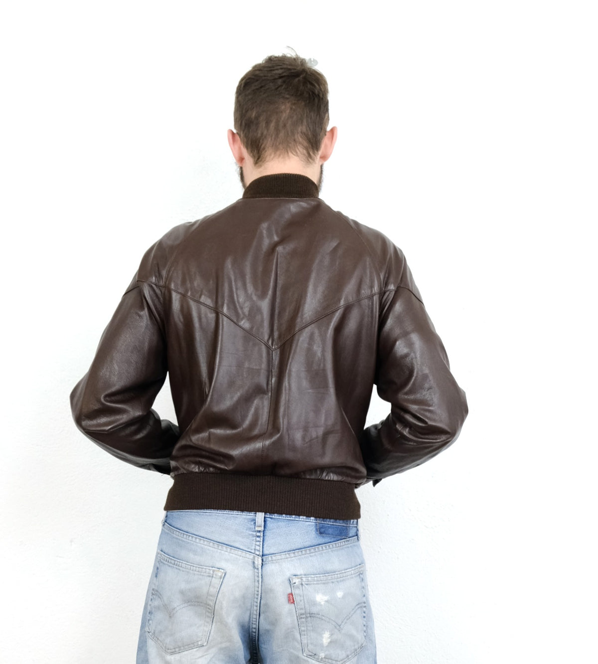 BOMBER IN VERA PELLE VINTAGE