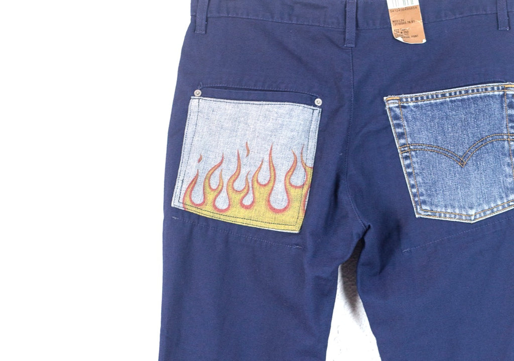 PANTALONI LEVI'S VINTAGE CON FIAMME