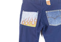 PANTALONI LEVI'S VINTAGE CON FIAMME