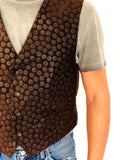 GILET IN PELLE SCAMOSCIATA VINTAGE