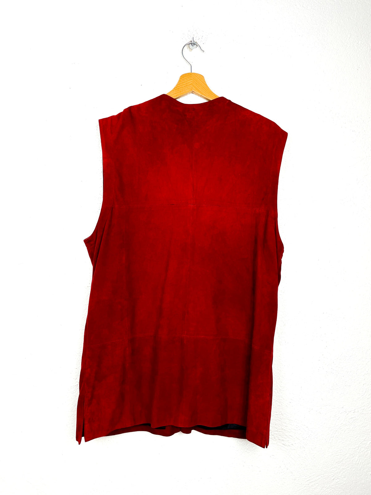 GILET PELLE SCAMOSCIATA VINTAGE