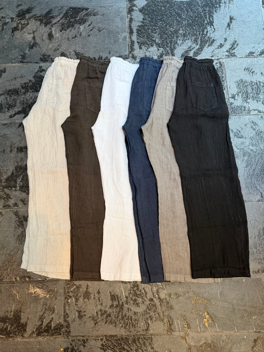 Pantalone 100% Lino MARRONE