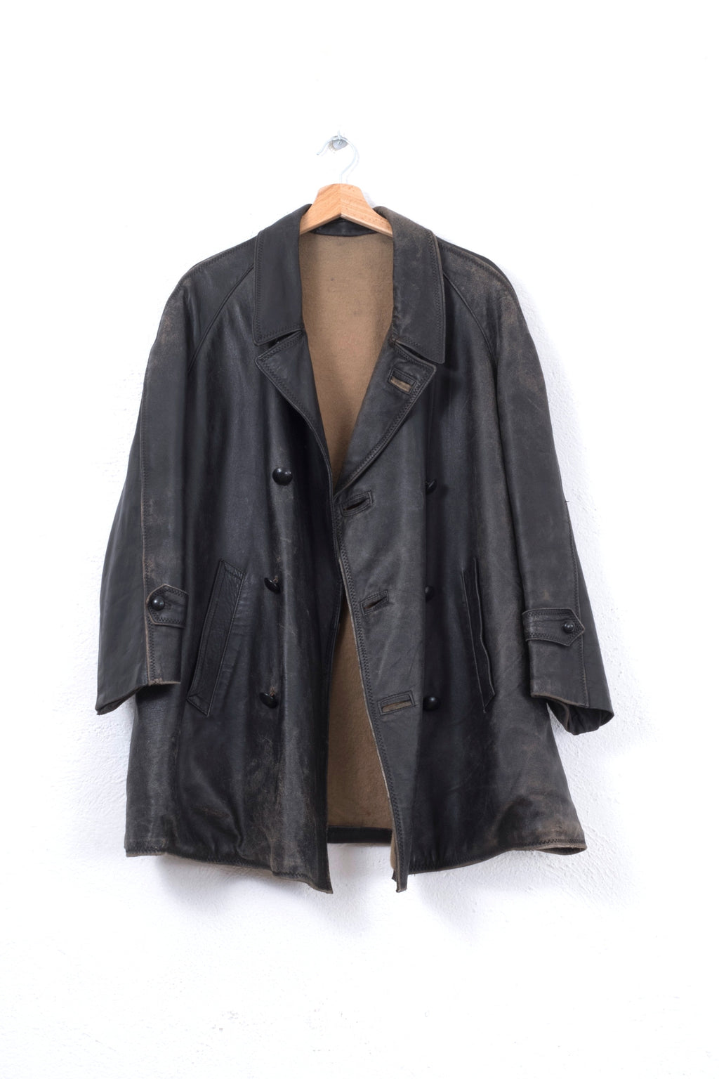 TRENCH IN VERA PELLE VINTAGE