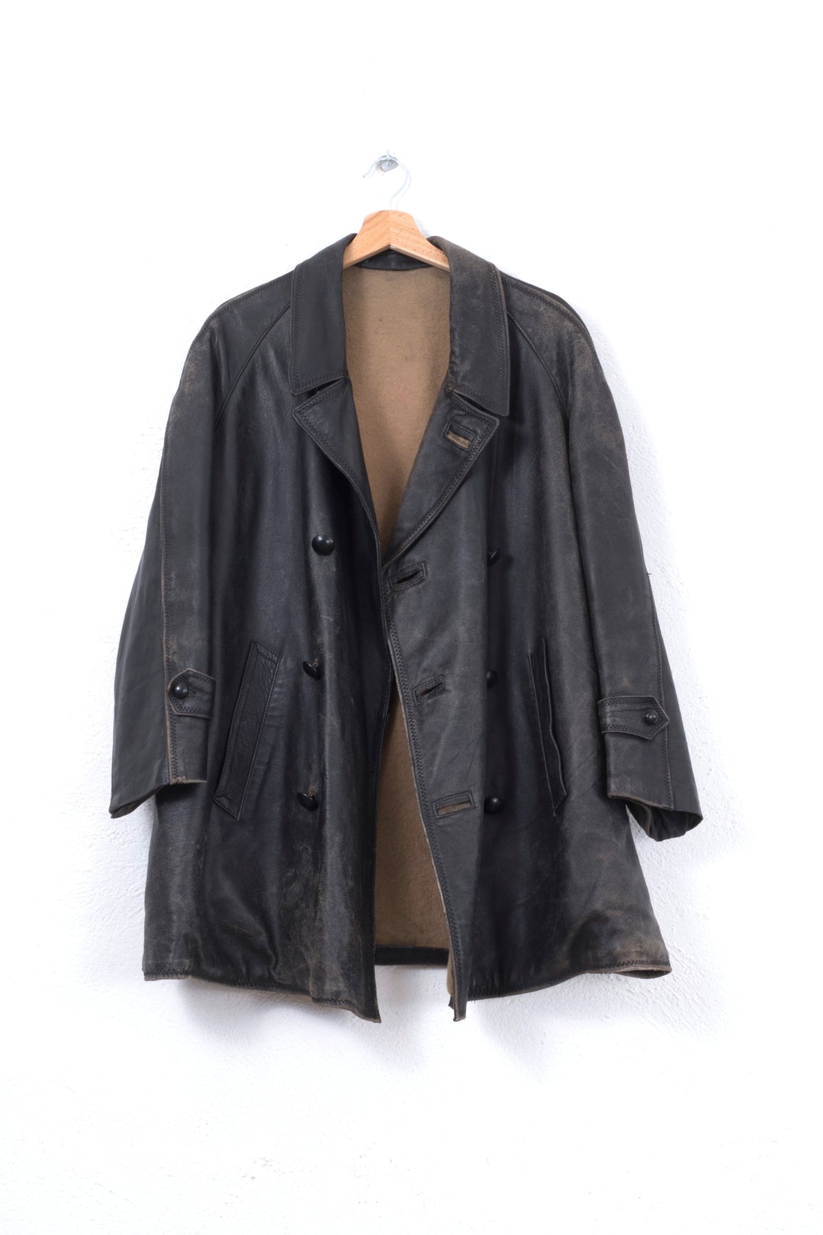 TRENCH IN VERA PELLE VINTAGE