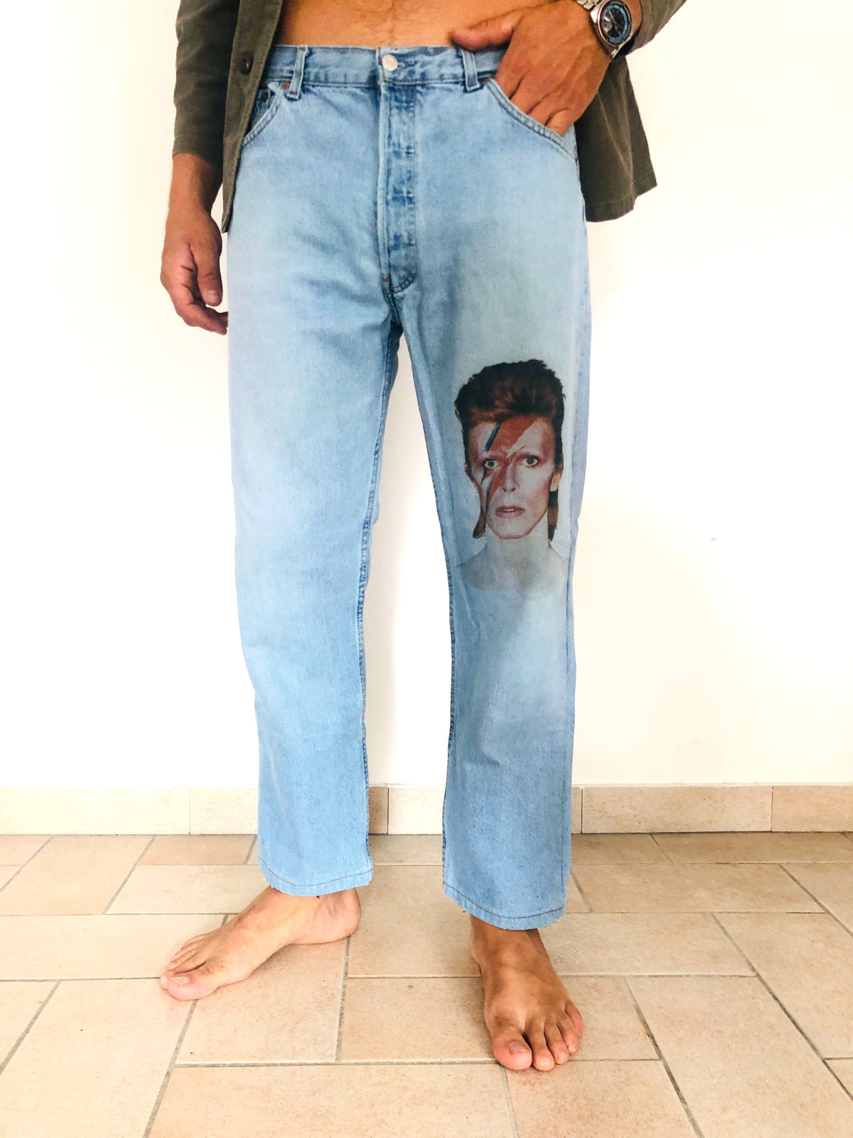 JEANS 501 LEVI'S VINTAGE CUSTOMIZZATI