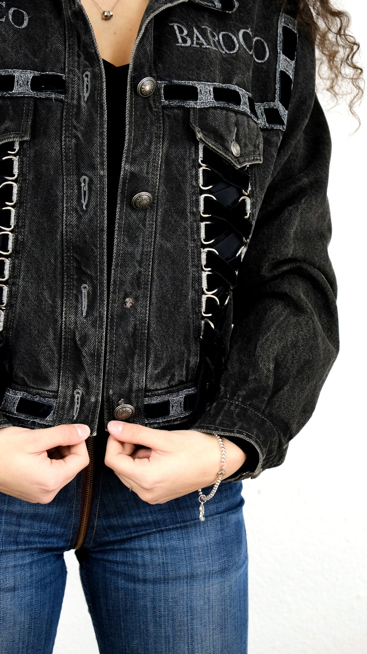 GIACCA DI JEANS ROCCO BAROCCO VINTAGE