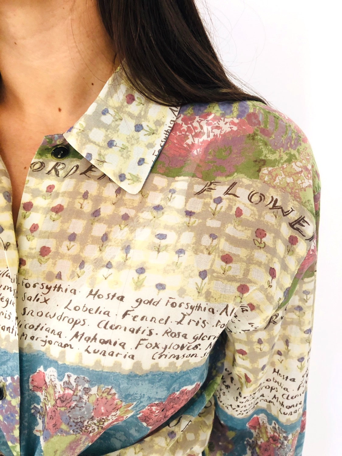 CAMICIA CROP VINTAGE A FANTASIA