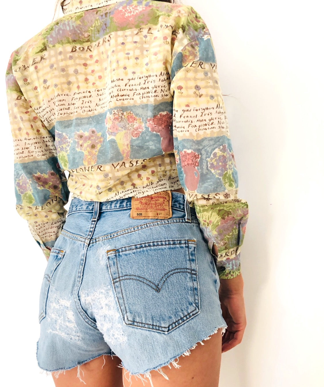 CAMICIA CROP VINTAGE A FANTASIA