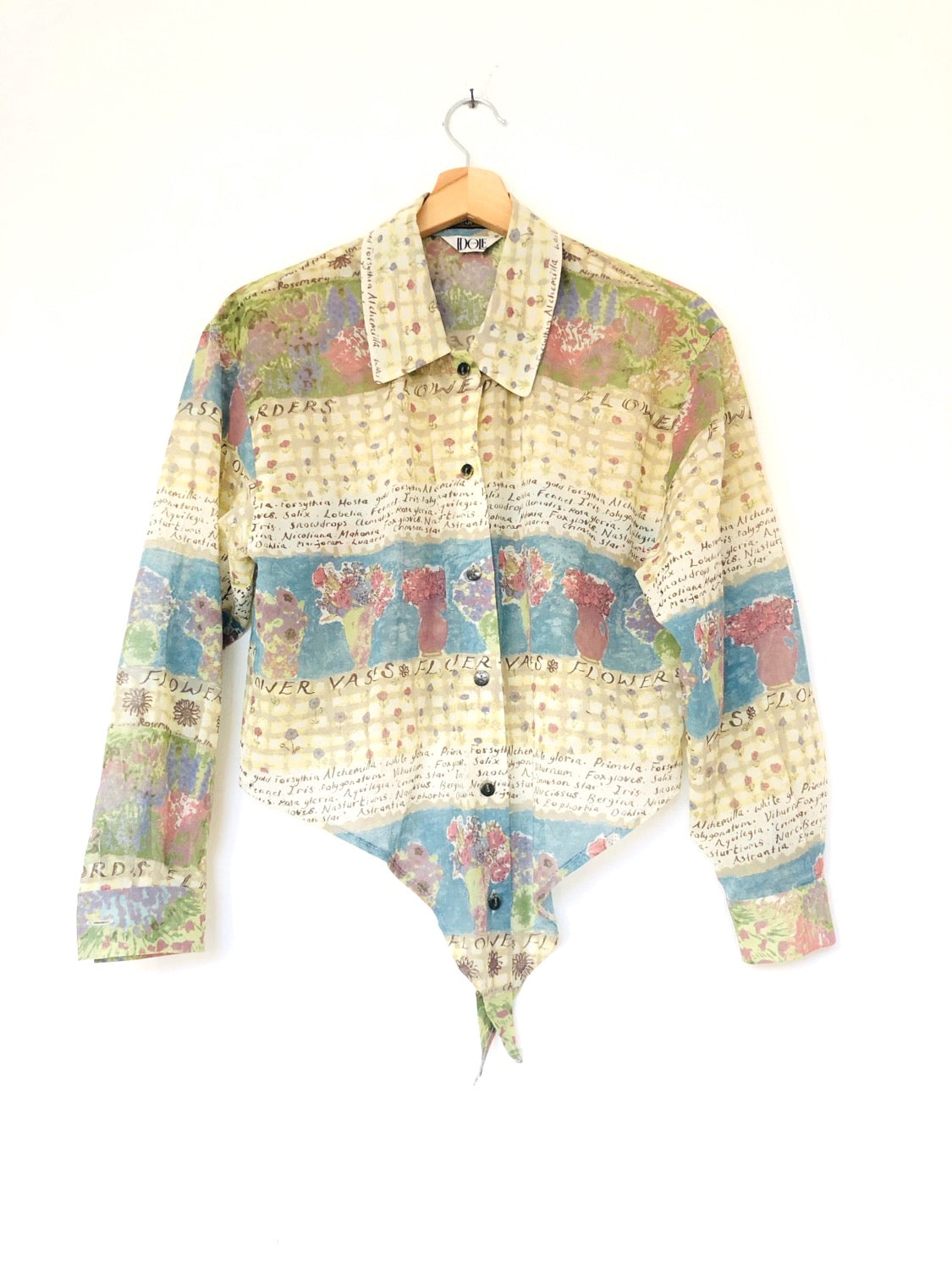 CAMICIA CROP VINTAGE A FANTASIA